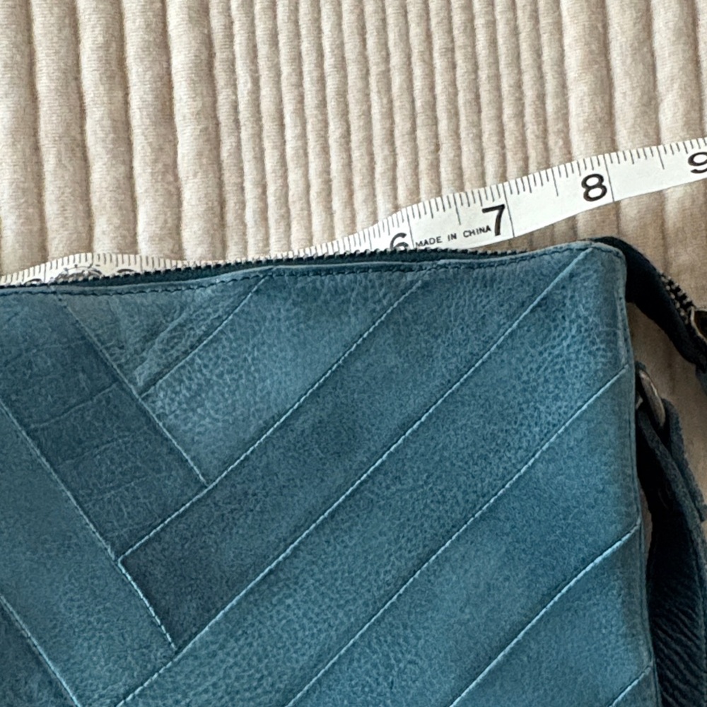 Latico Leather Blue Crossbody Bag - Picture 8 of 9